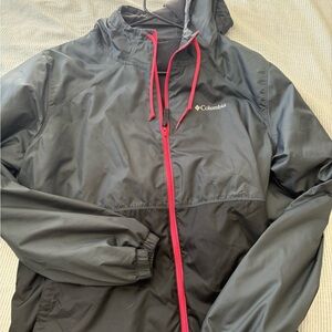 Columbia Black Jacket with Red Details